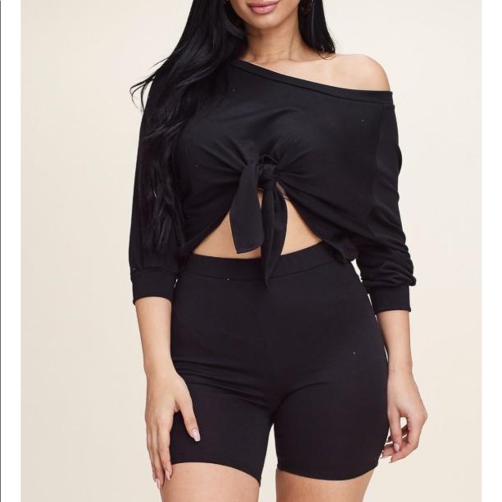 Gabbie Tie Short Set